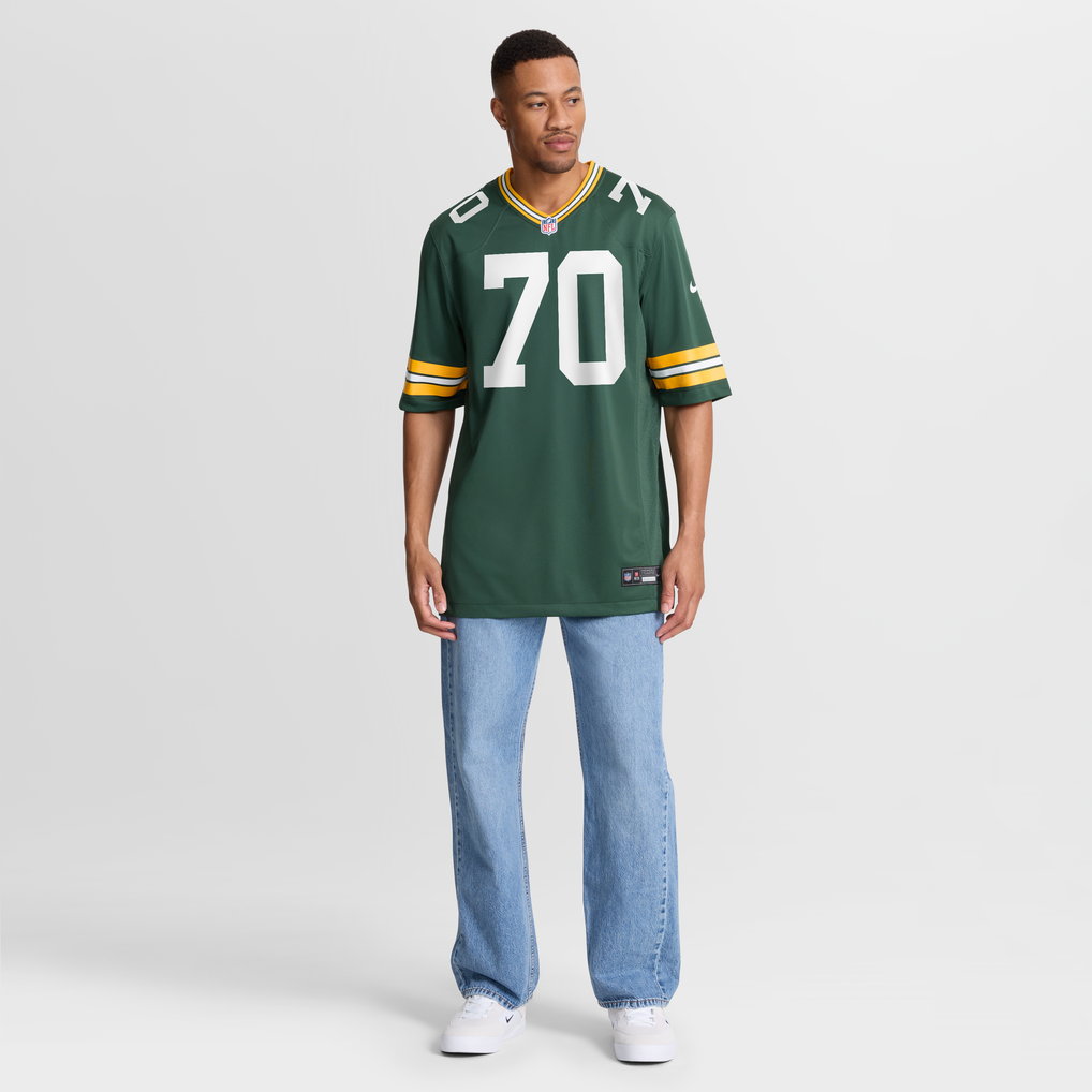 Men's Green Bay Packers Darian Kinnard Nike  Green Team Game Jersey - Image 8