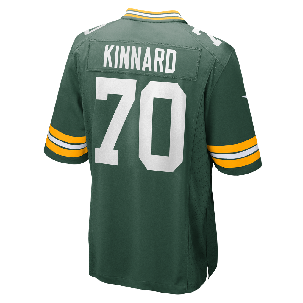 Men's Green Bay Packers Darian Kinnard Nike  Green Team Game Jersey - Image 4