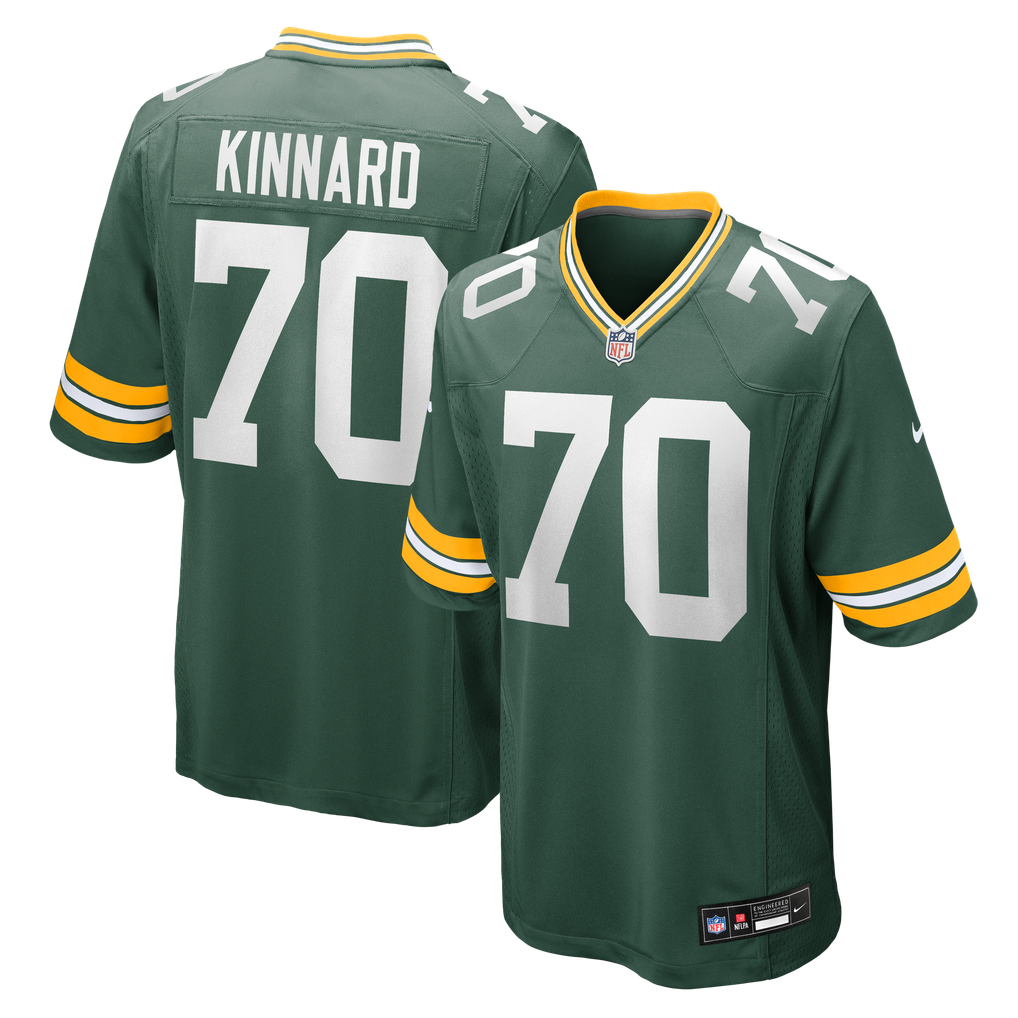 Men's Green Bay Packers Darian Kinnard Nike  Green Team Game Jersey - Image 1