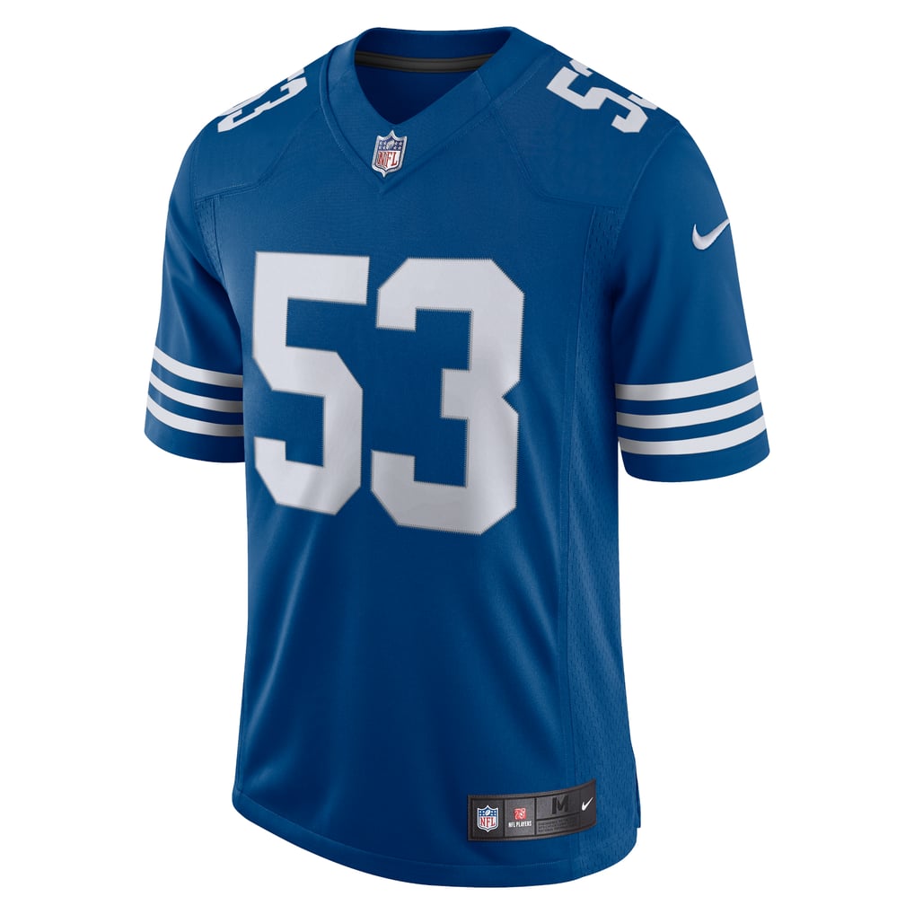 Men's Indianapolis Colts Darius Leonard Nike Royal Alternate Vapor Limited Jersey - Image 3
