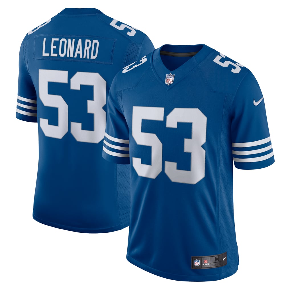 Men's Indianapolis Colts Darius Leonard Nike Royal Alternate Vapor Limited Jersey - Image 1