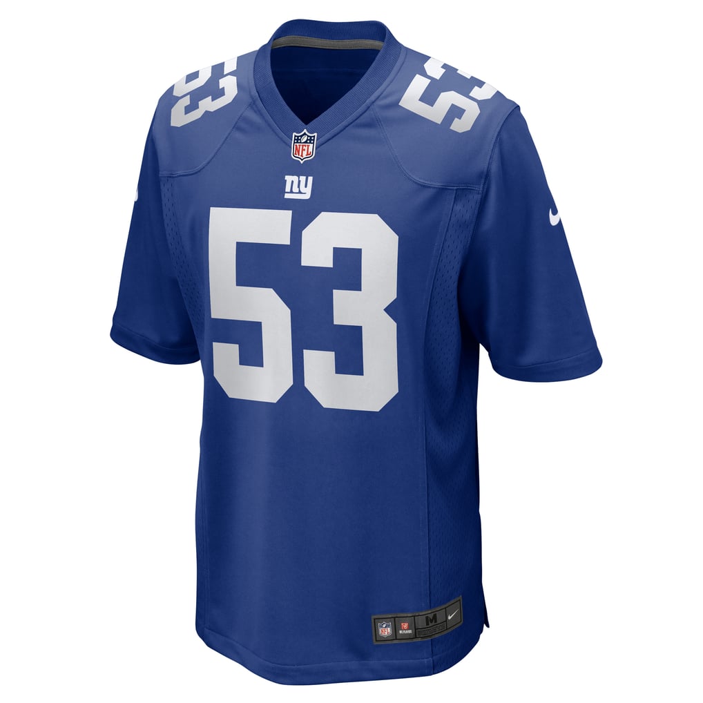 Men's New York Giants Darius Muasau Nike  Royal Team Game Jersey - Image 3