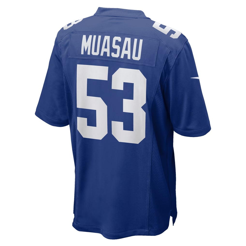 Men's New York Giants Darius Muasau Nike  Royal Team Game Jersey - Image 4