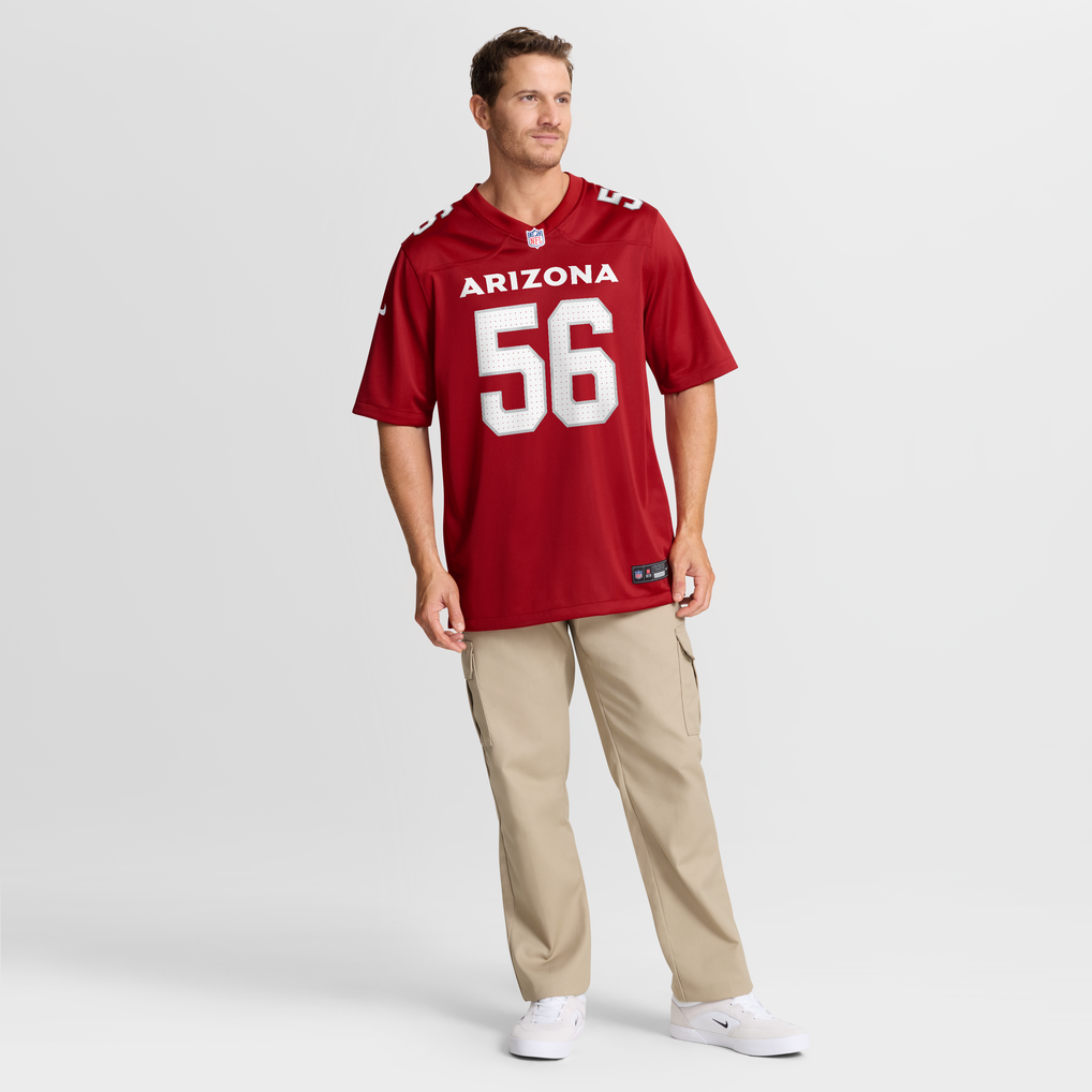 Men's Arizona Cardinals Darius Robinson Nike Cardinal  Player Game Jersey - Image 8