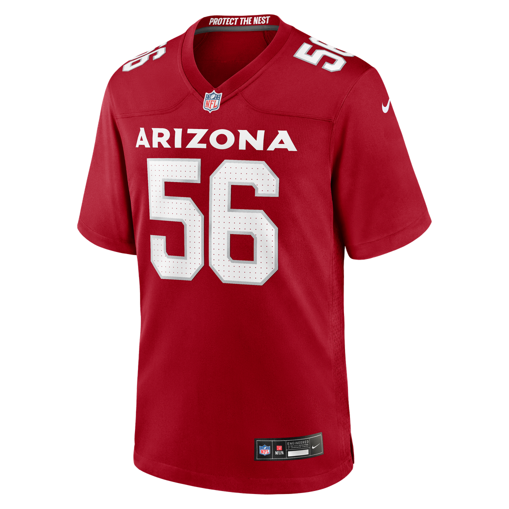 Men's Arizona Cardinals Darius Robinson Nike Cardinal  Player Game Jersey - Image 3