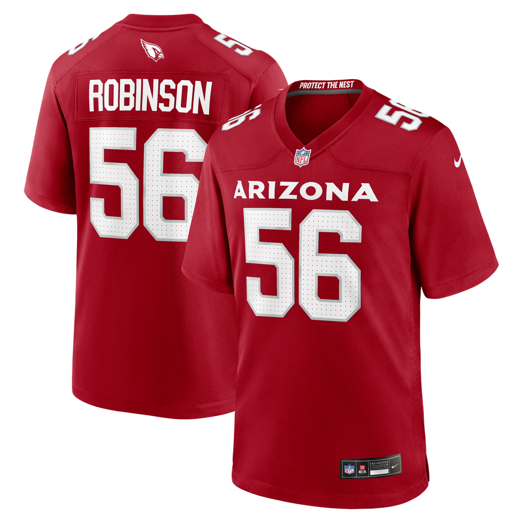 Men's Arizona Cardinals Darius Robinson Nike Cardinal  Player Game Jersey - Image 1