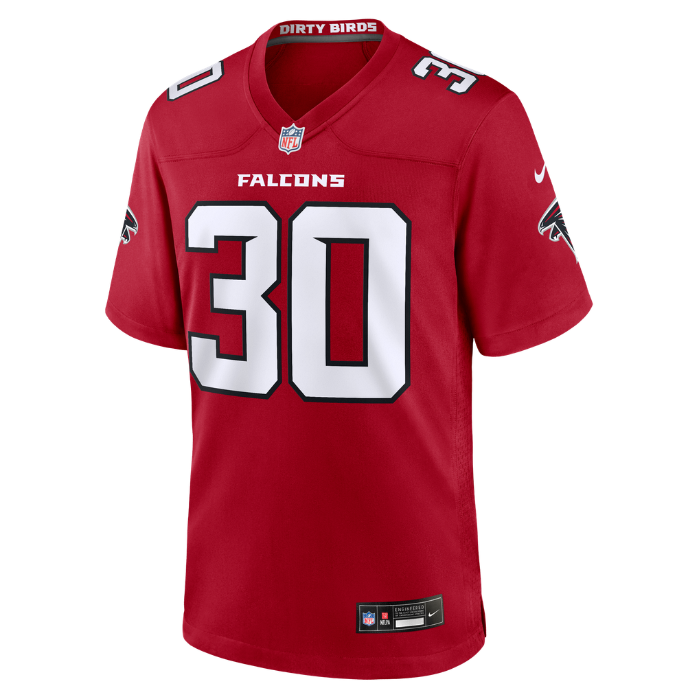 Men's Atlanta Falcons Darnay Holmes Nike Red Team Game Jersey