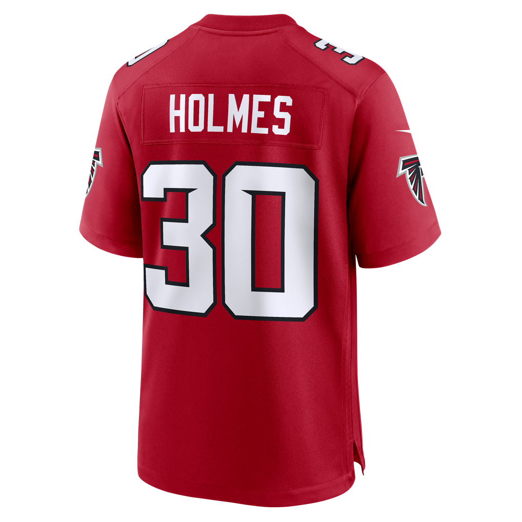 Men's Atlanta Falcons Darnay Holmes Nike Red Team Game Jersey