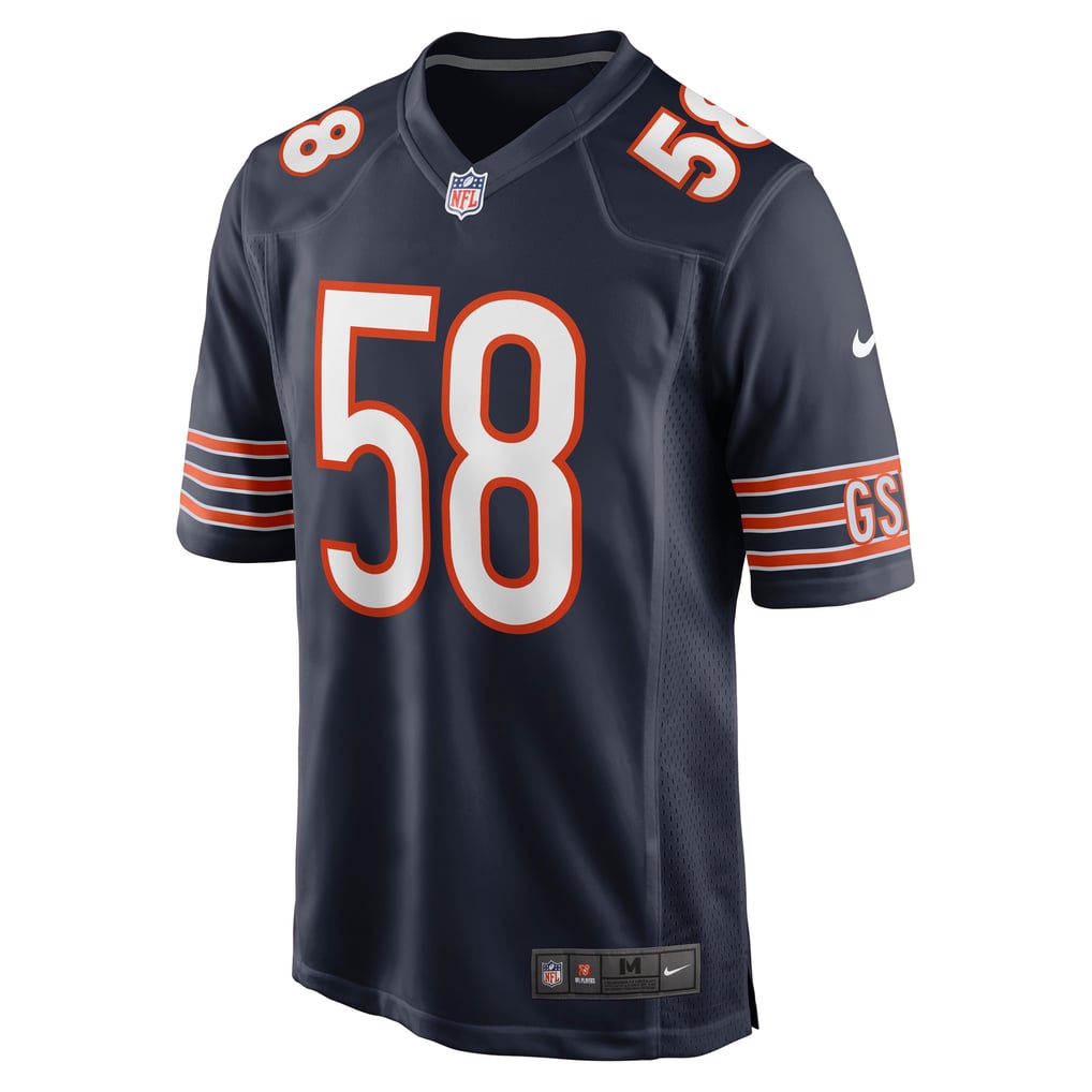 Men's Chicago Bears Darnell Wright Nike Navy Game Jersey - Image 3