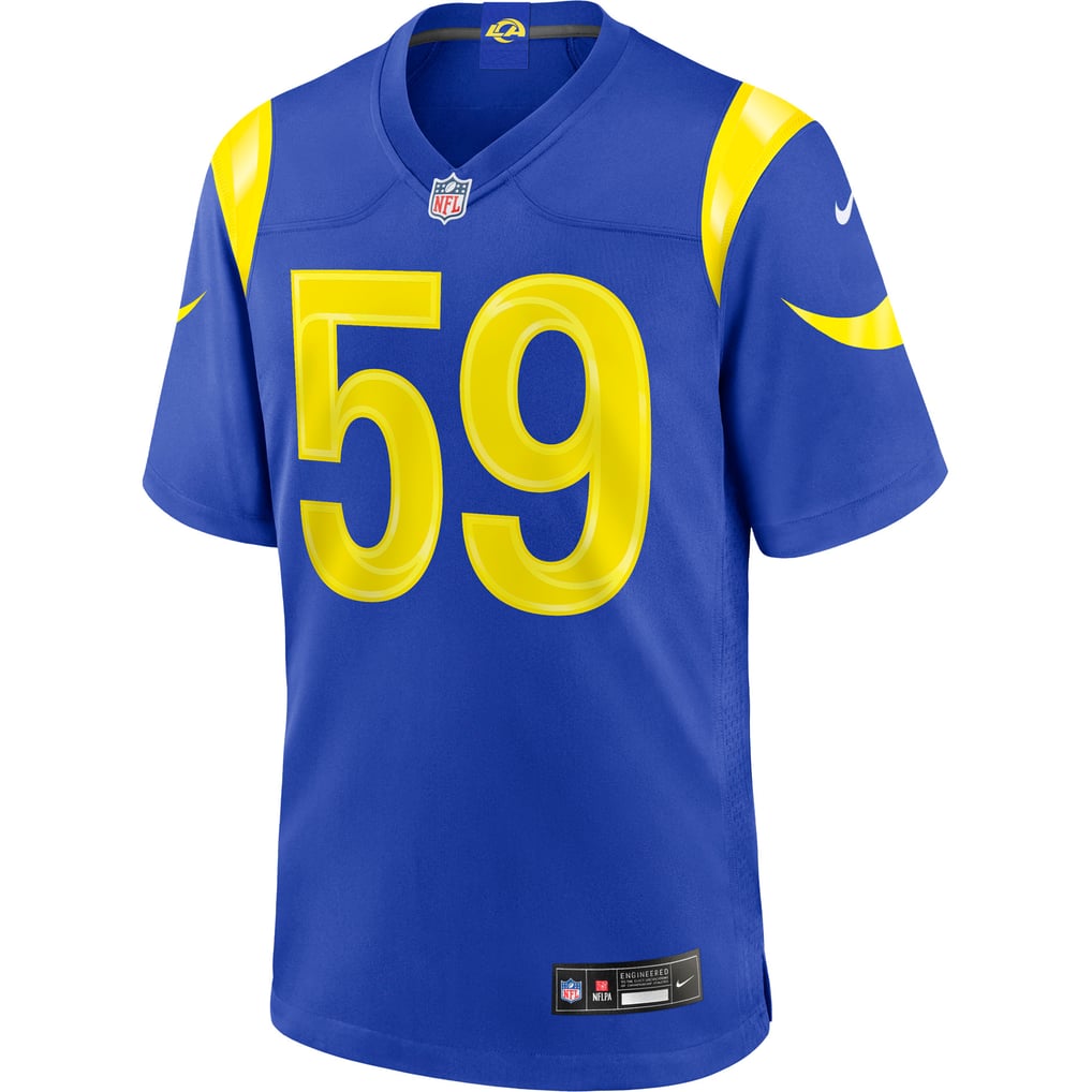 Men's Los Angeles Rams Darryl Peterson Nike Royal Game Jersey - Image 3