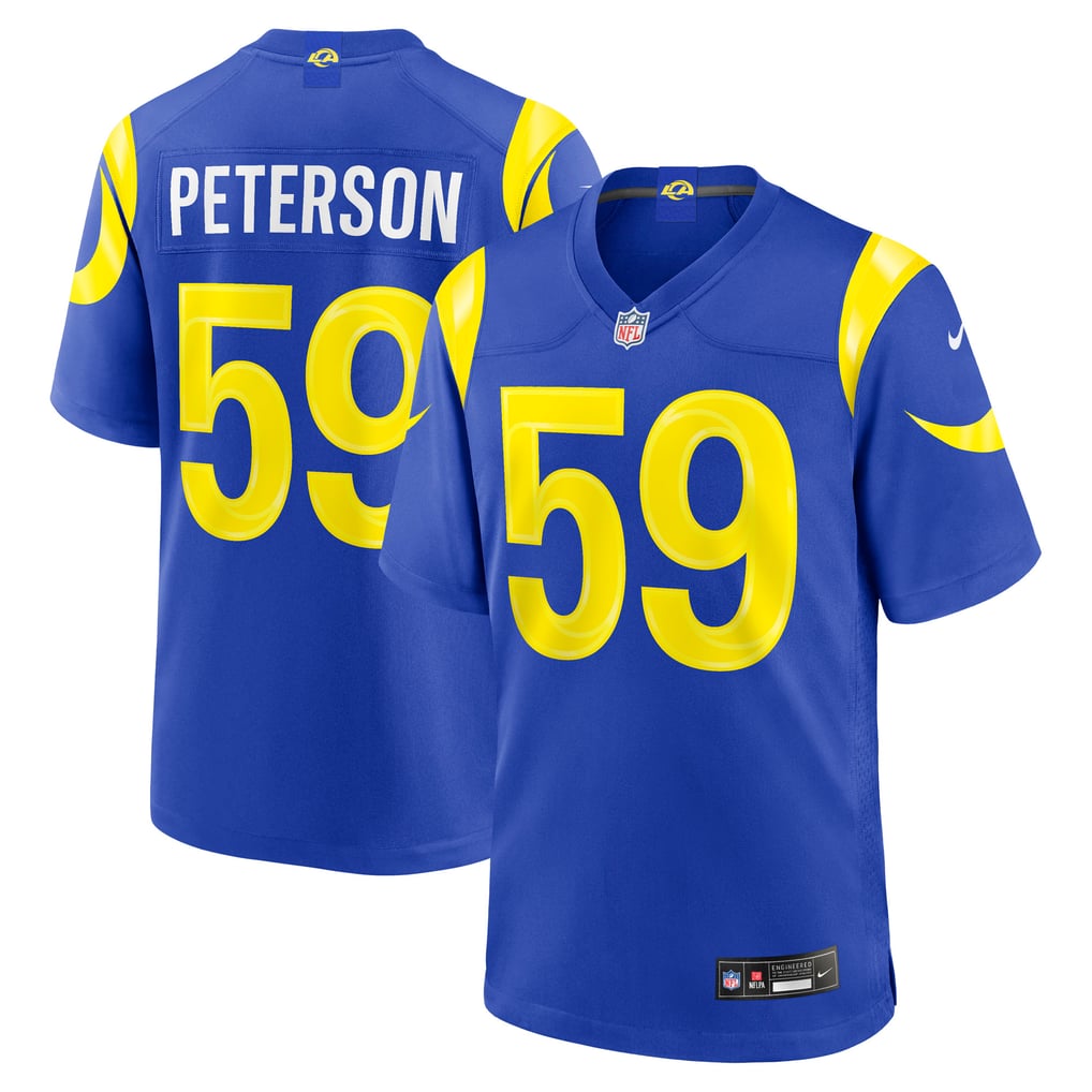 Men's Los Angeles Rams Darryl Peterson Nike Royal Game Jersey - Image 1