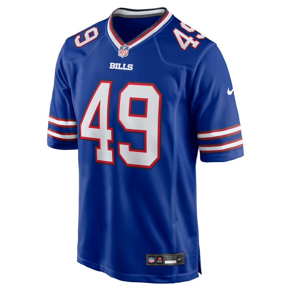 Men's Buffalo Bills DaShaun White Nike Royal Team Game Jersey - Image 3
