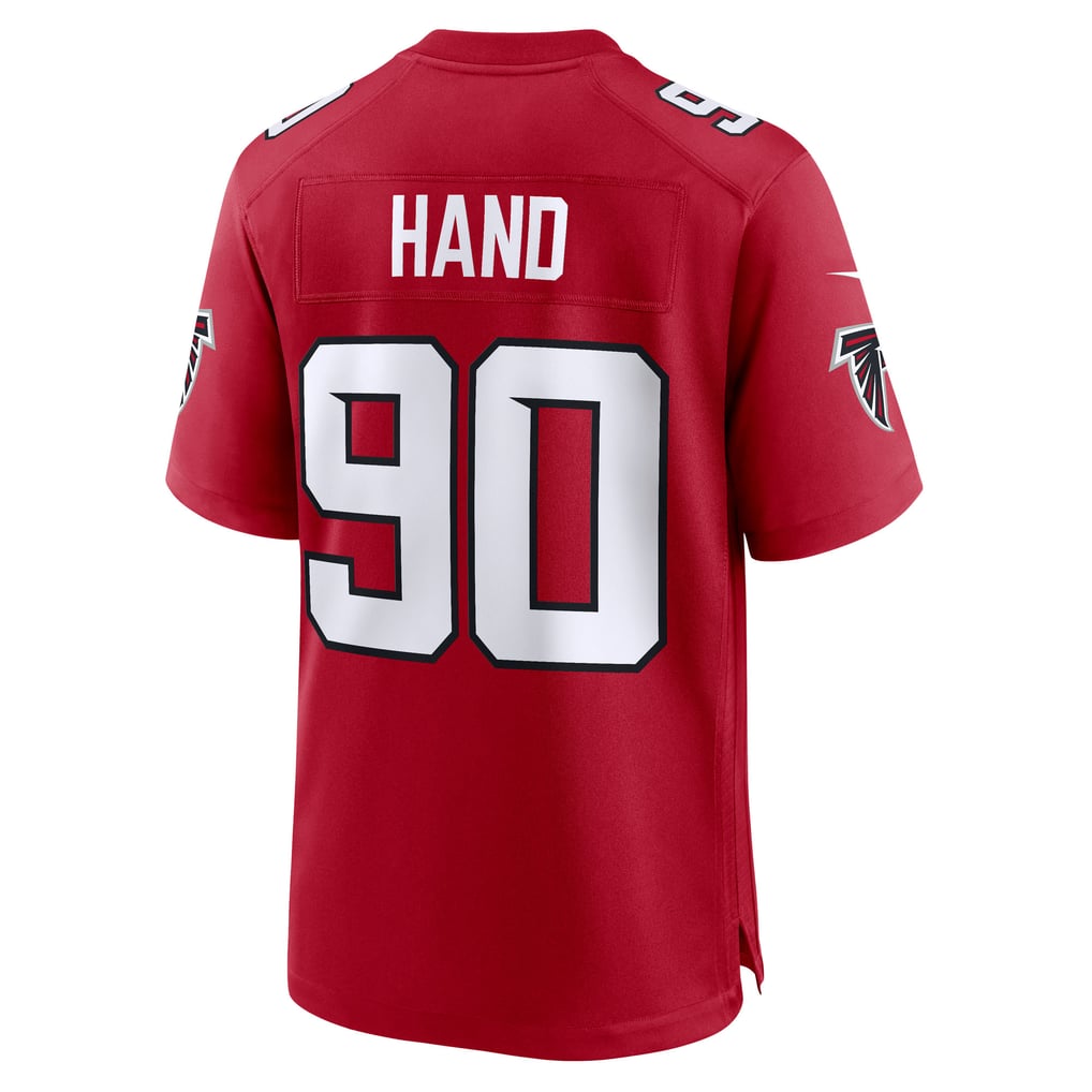 Men's Atlanta Falcons Da'Shawn Hand Nike Red Team Game Jersey