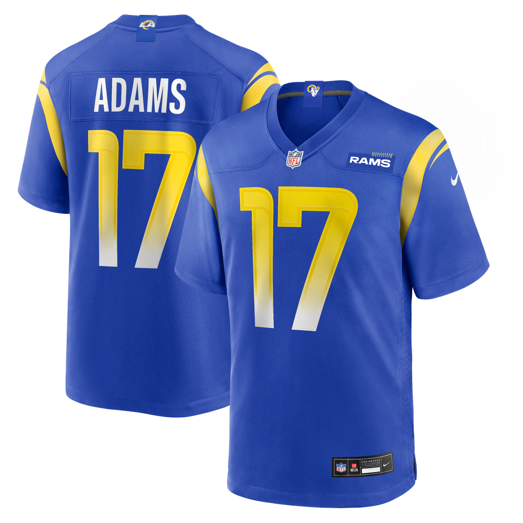 Men's Los Angeles Rams Davante Adams Nike Royal Game Player Jersey - Image 1