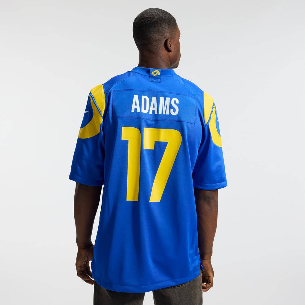 Men's Los Angeles Rams Davante Adams Nike Royal Team Game Player Jersey - Image 4