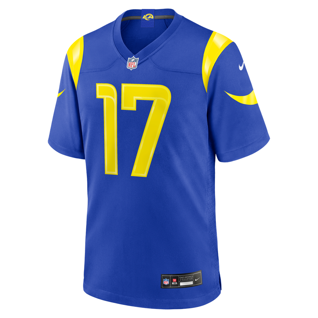 Men's Los Angeles Rams Davante Adams Nike Royal Team Game Player Jersey - Image 7