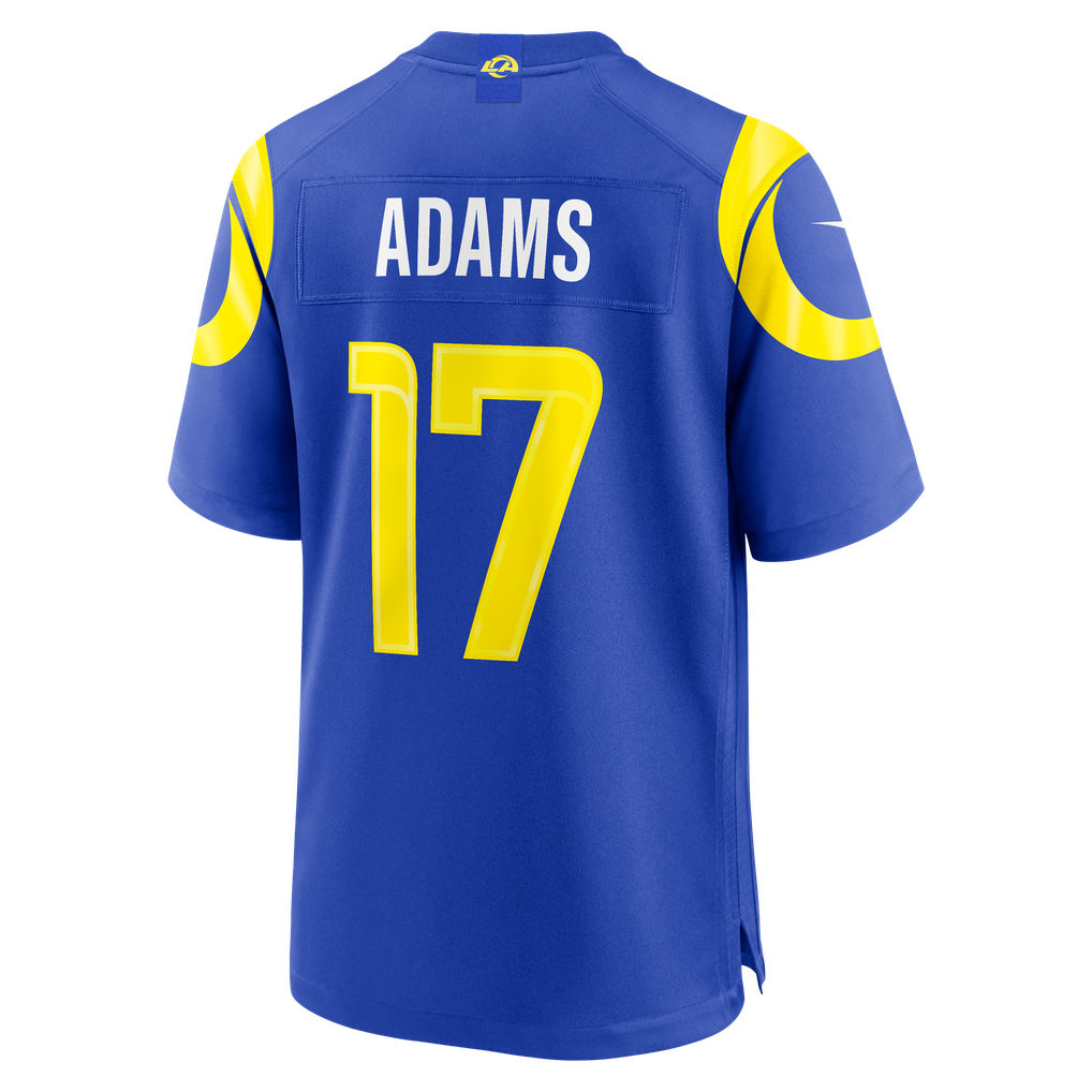 Men's Los Angeles Rams Davante Adams Nike Royal Team Game Player Jersey - Image 8