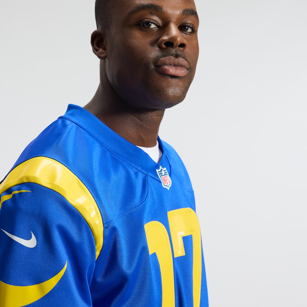 Men's Los Angeles Rams Davante Adams Nike Royal Team Game Player Jersey - Image 10