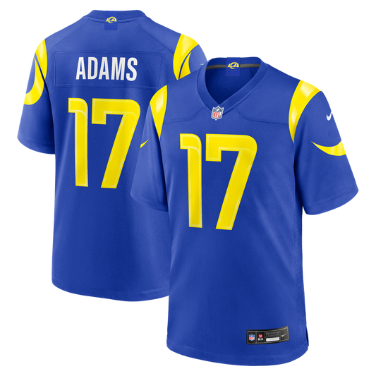 Men's Los Angeles Rams Davante Adams Nike Royal Team Game Player Jersey - Image 1
