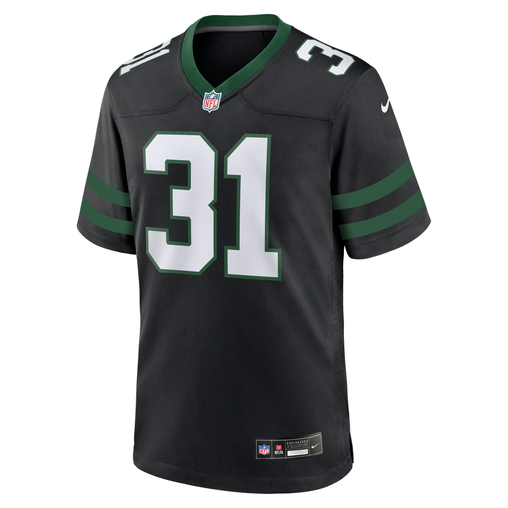 Men's New York Jets David Bailey Nike Legacy Black Alternate Game Player Jersey - Image 3