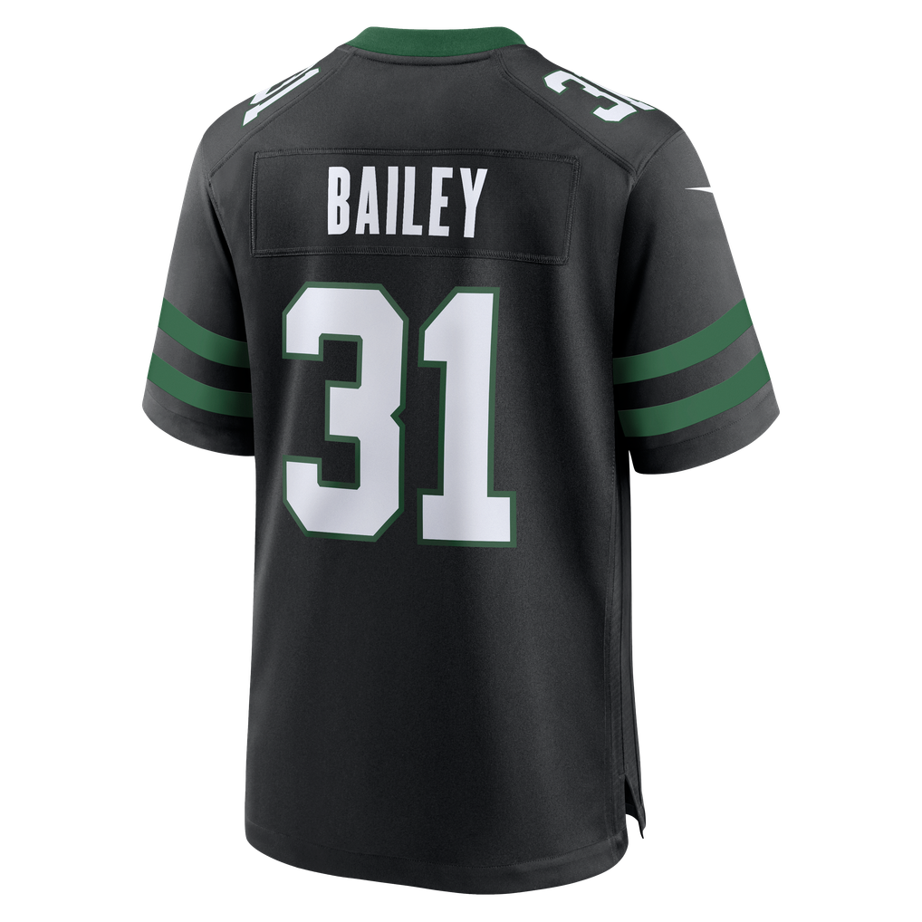 Men's New York Jets David Bailey Nike Legacy Black Alternate Game Player Jersey - Image 4