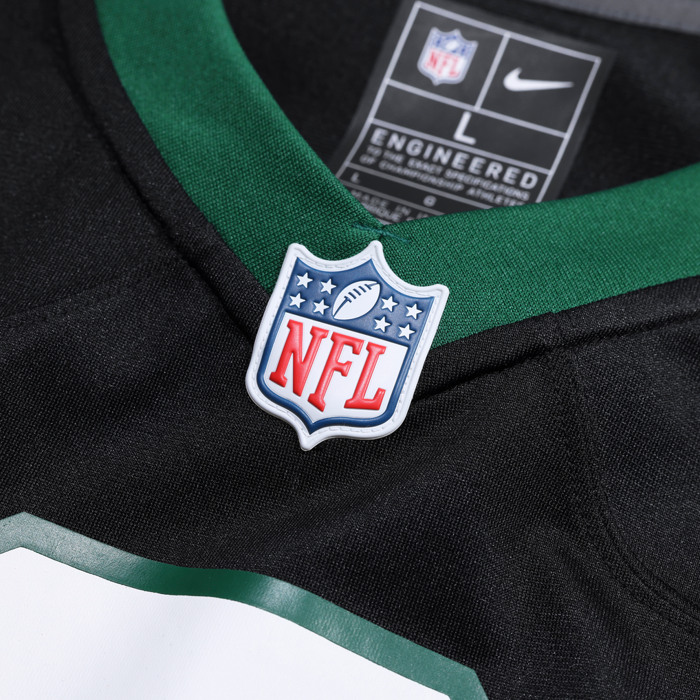 Men's New York Jets David Bailey Nike Legacy Black Alternate Game Player Jersey - Image 5