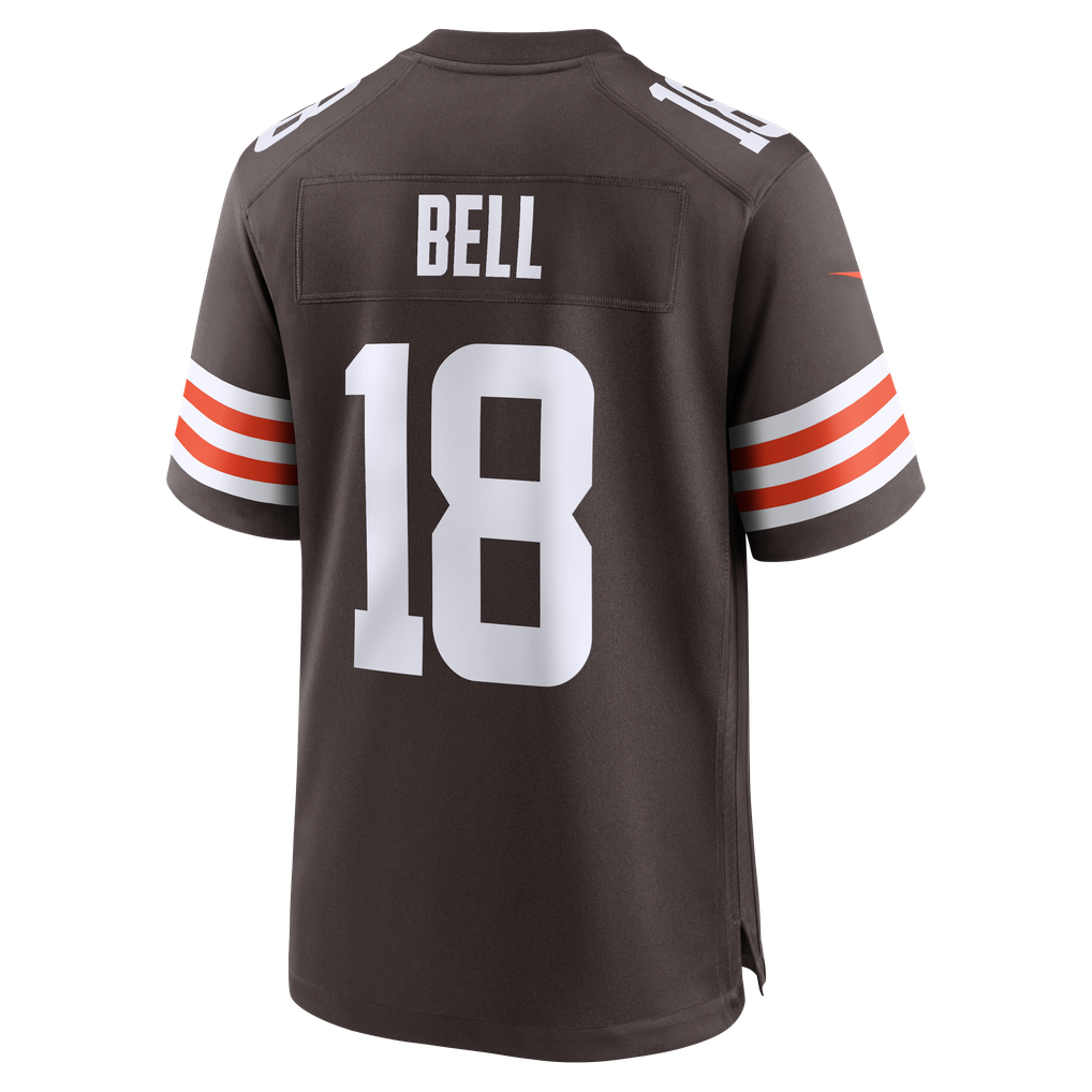 Men's Cleveland Browns David Bell Nike Brown Game Jersey - Image 4