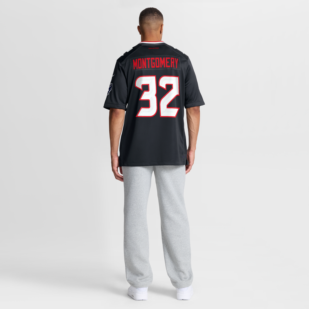 Men's Houston Texans David Montgomery Nike Navy Game Jersey - Image 6