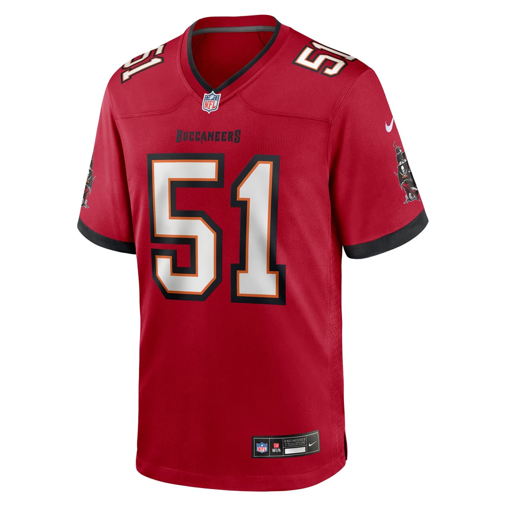 Men's Tampa Bay Buccaneers David Walker Nike  Red Team Game Jersey - Image 3