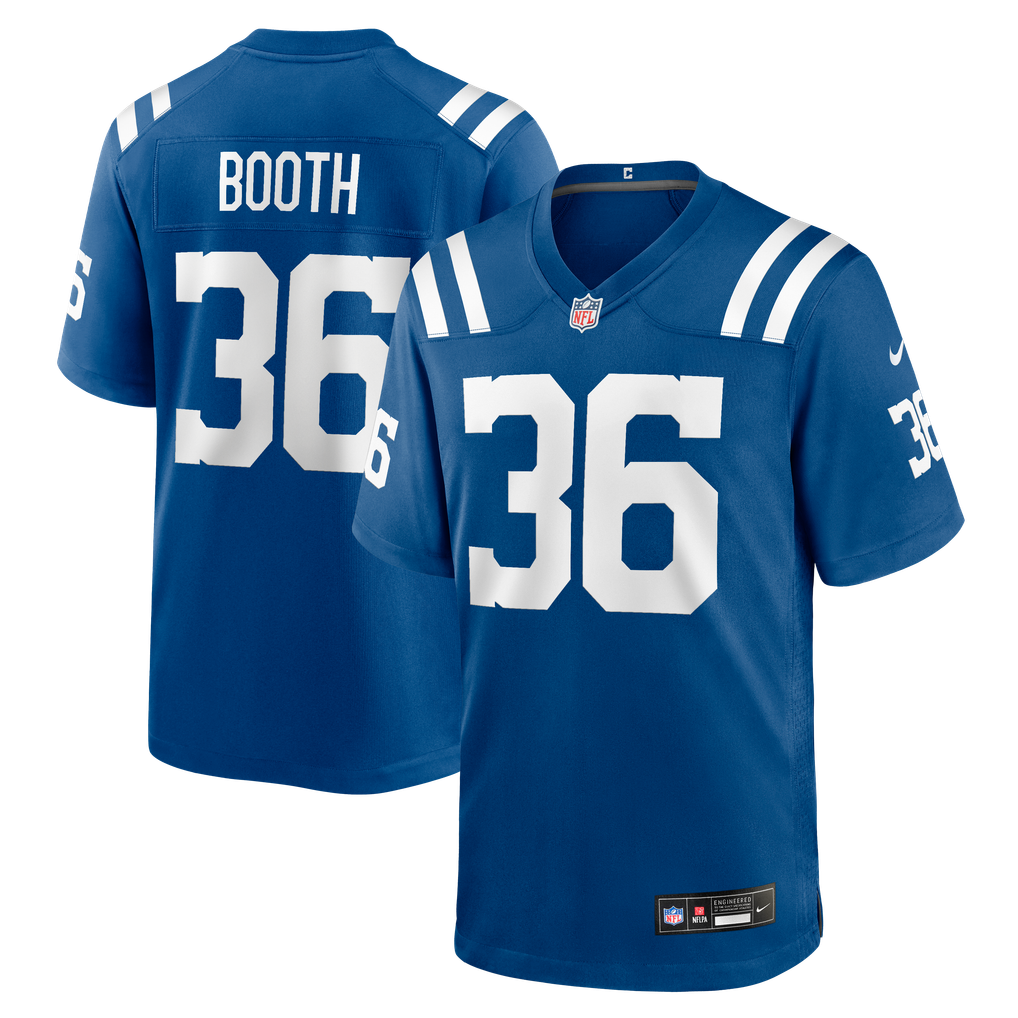 Men's Indianapolis Colts Davon Booth Nike Royal Team Game Jersey - Image 2