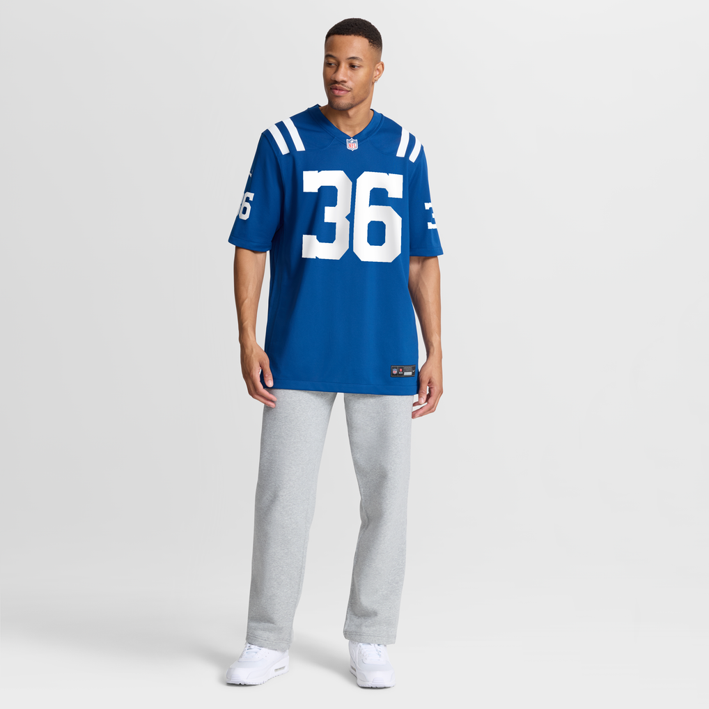 Men's Indianapolis Colts Davon Booth Nike Royal Team Game Jersey - Image 3