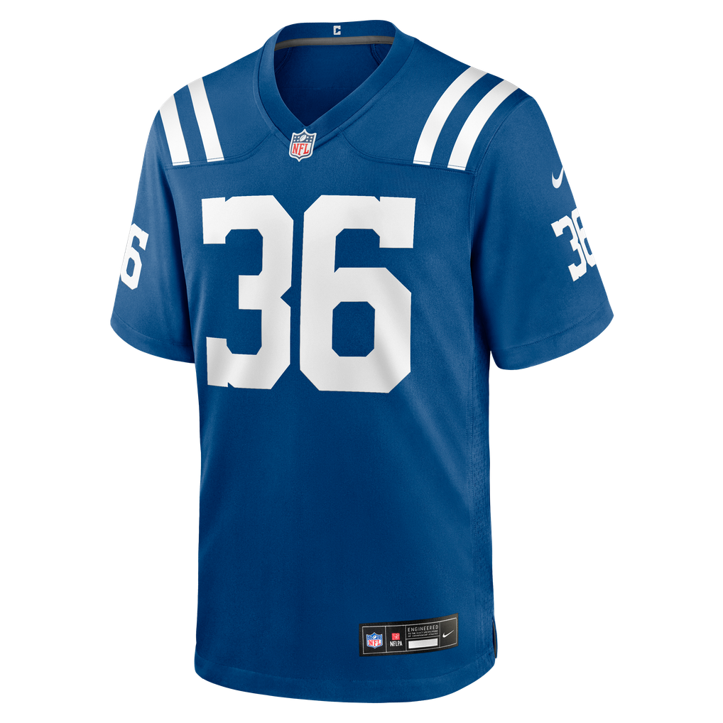 Men's Indianapolis Colts Davon Booth Nike Royal Team Game Jersey - Image 5