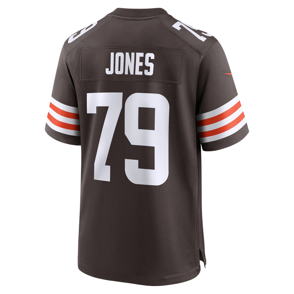 Men's Cleveland Browns Dawand Jones Nike Brown Team Game Jersey - Image 4