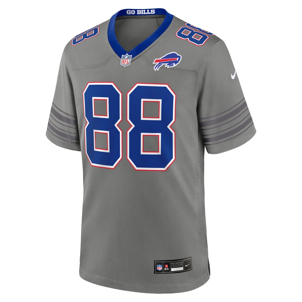 Men's Buffalo Bills Dawson Knox Nike Gray Nickel City Game Jersey - Image 3