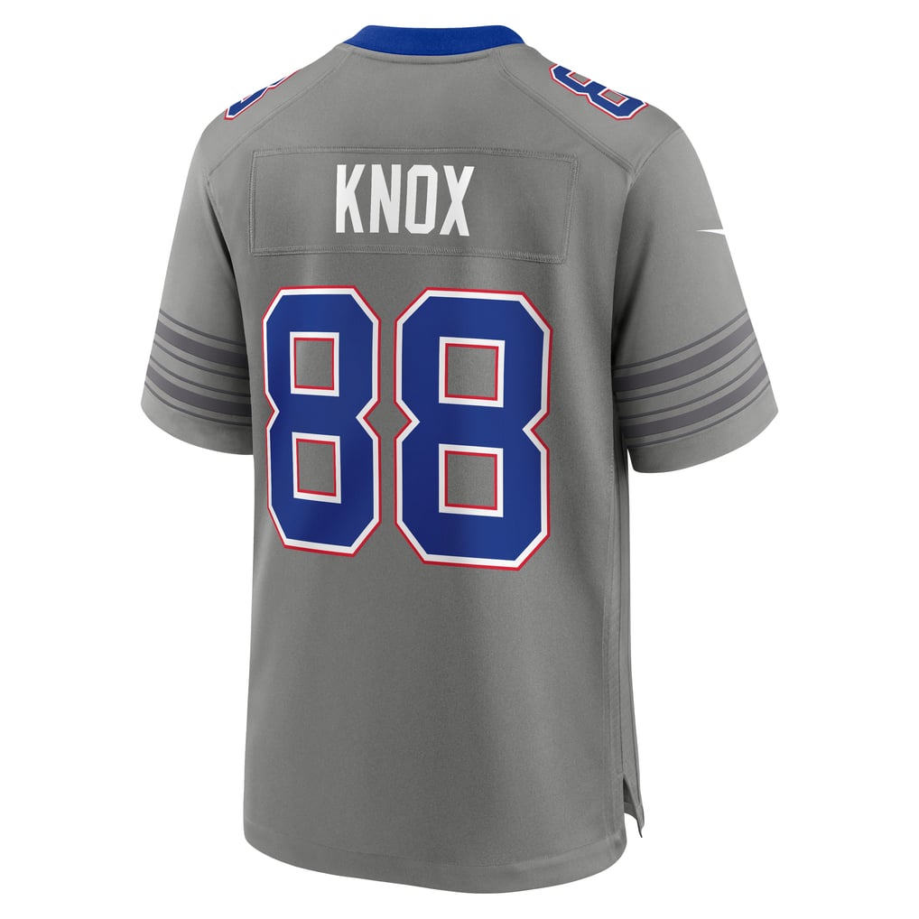 Men's Buffalo Bills Dawson Knox Nike Gray Nickel City Game Jersey - Image 4