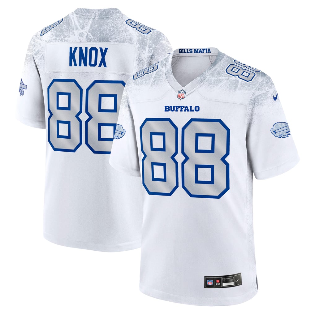 Men's Buffalo Bills Dawson Knox Nike White Rivalries Collection Game Jersey - Image 2