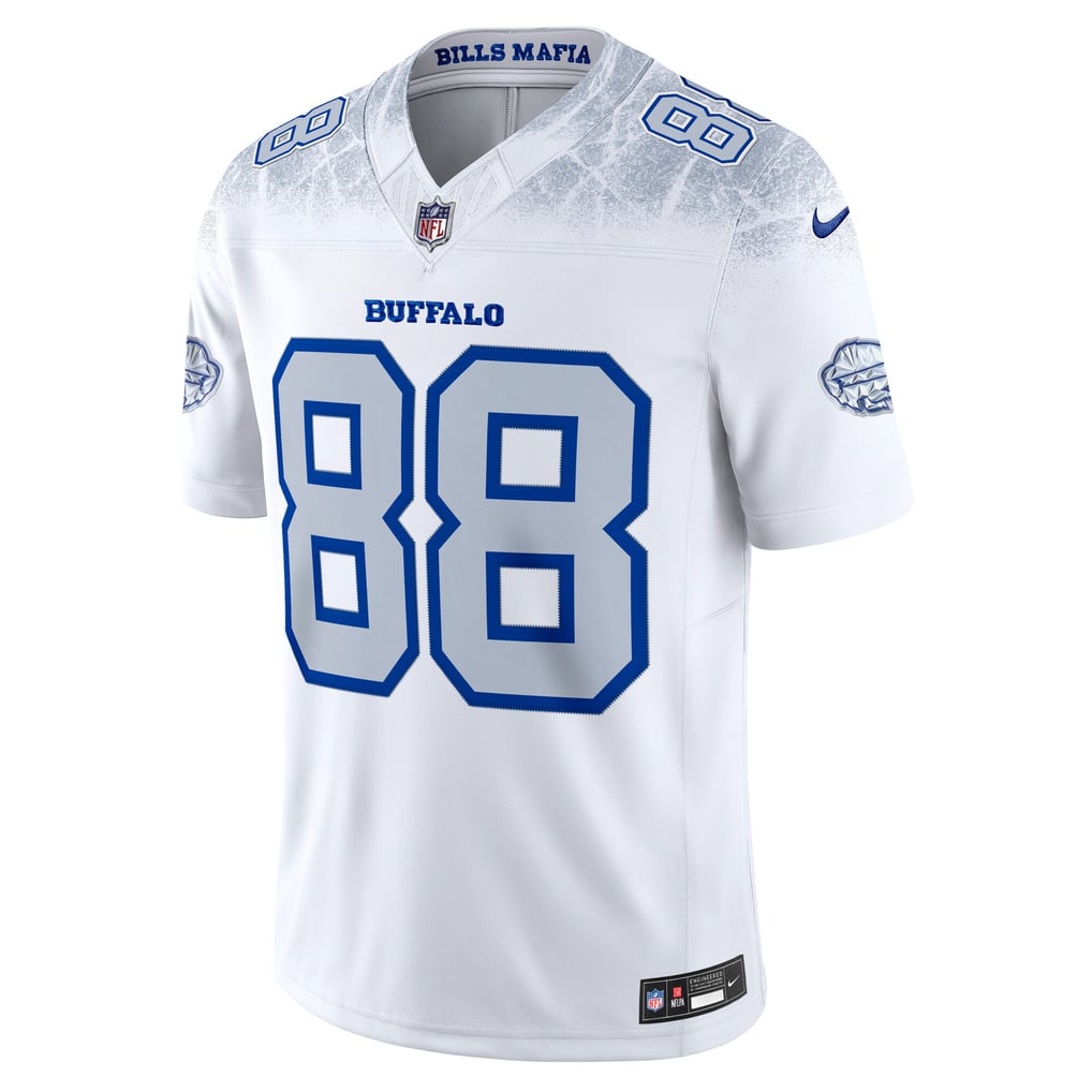 Men's Buffalo Bills Dawson Knox Nike White Rivalries Collection Stitched Limited Jersey - Image 3