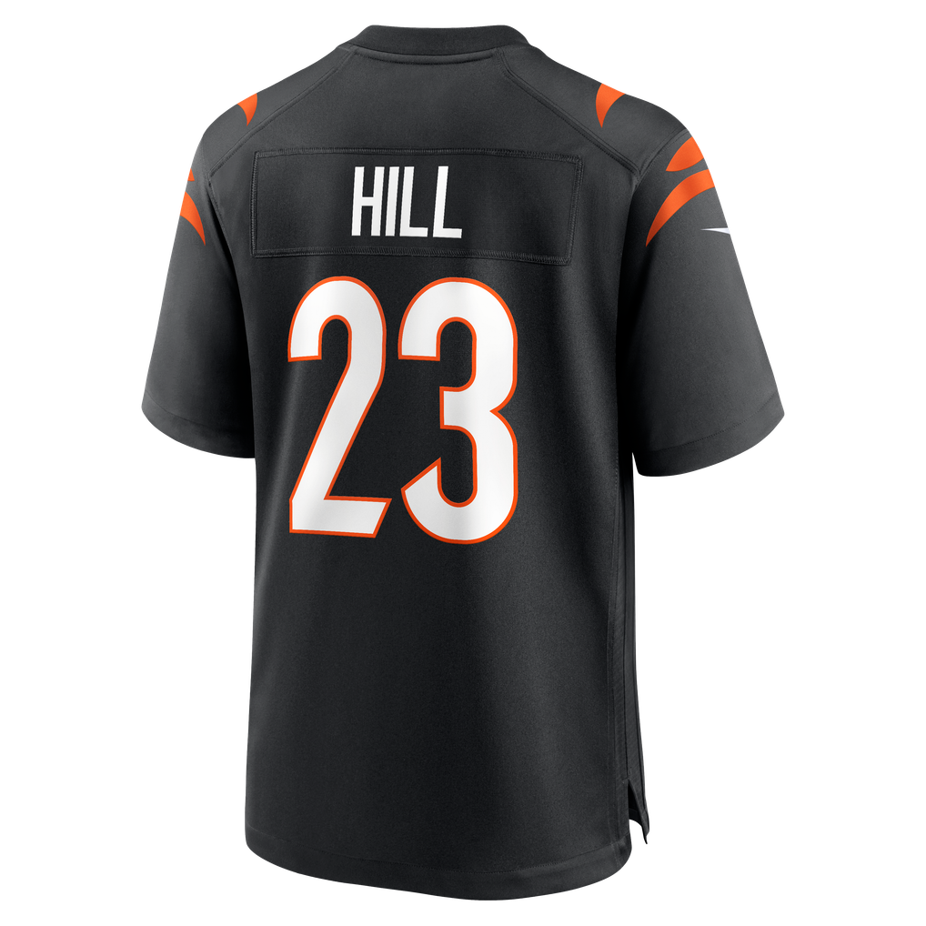 Men's Cincinnati Bengals Daxton Hill Nike Black Player Game Jersey - Image 4