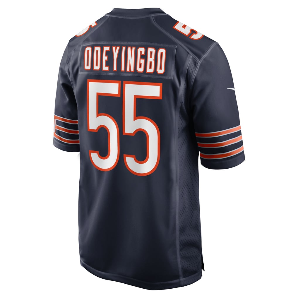 Men's Chicago Bears Dayo Odeyingbo Nike Navy Team Game Jersey - Image 4