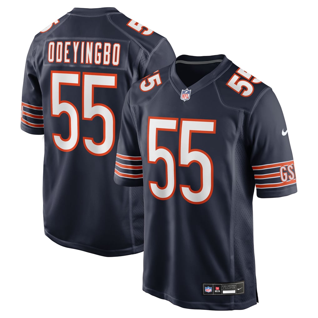 Men's Chicago Bears Dayo Odeyingbo Nike Navy Team Game Jersey - Image 1