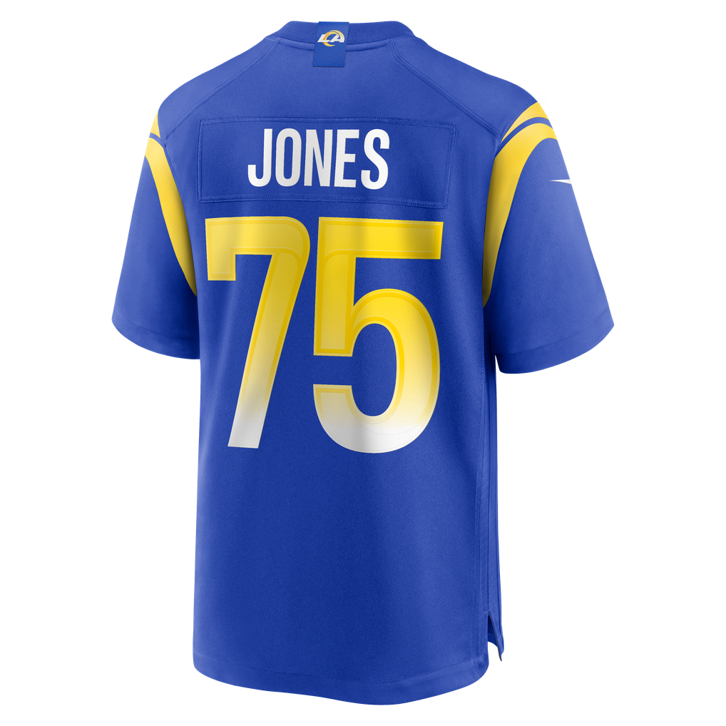Men's Los Angeles Rams Deacon Jones Nike Royal Game Retired Player Jersey - Image 4