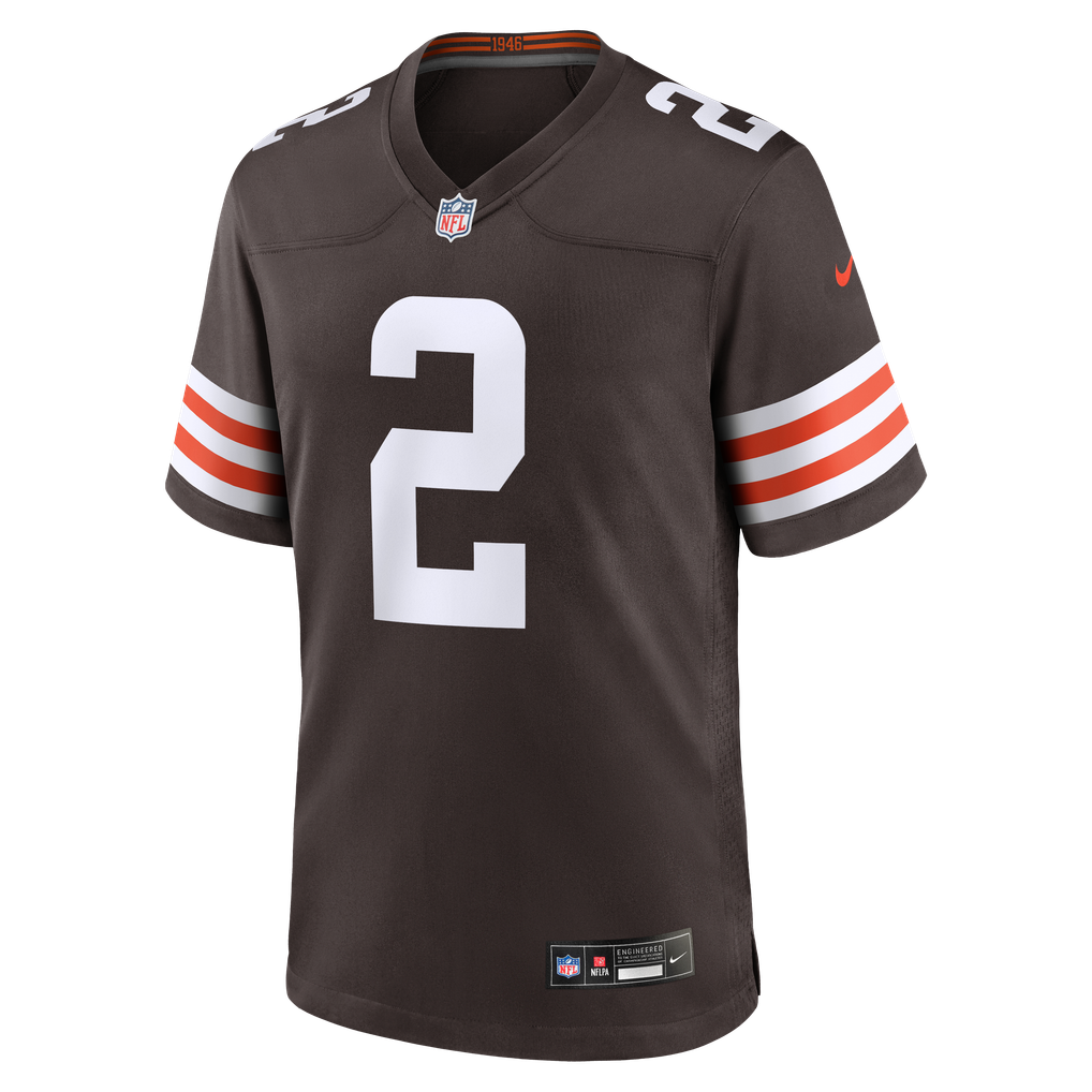 Men's Cleveland Browns DeAndre Carter Nike Brown Team Game Jersey - Image 3