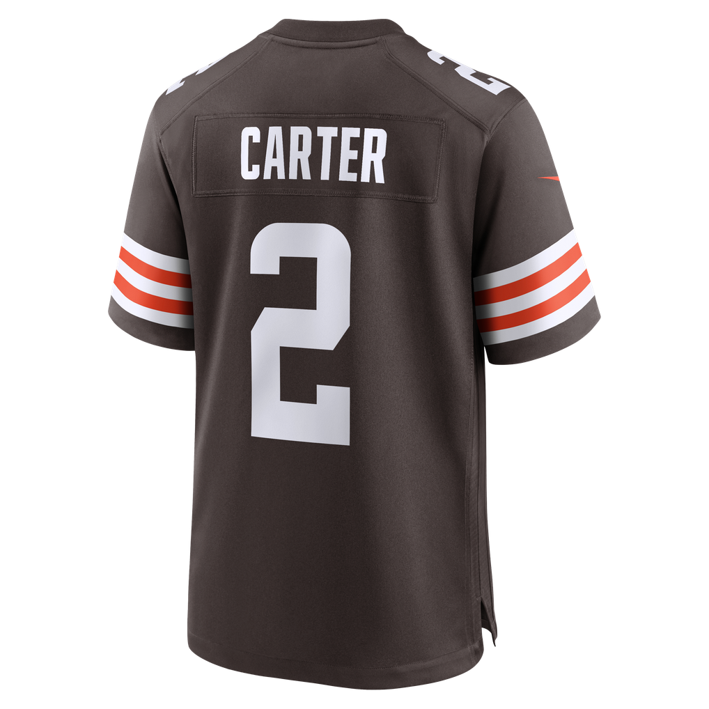 Men's Cleveland Browns DeAndre Carter Nike Brown Team Game Jersey - Image 4