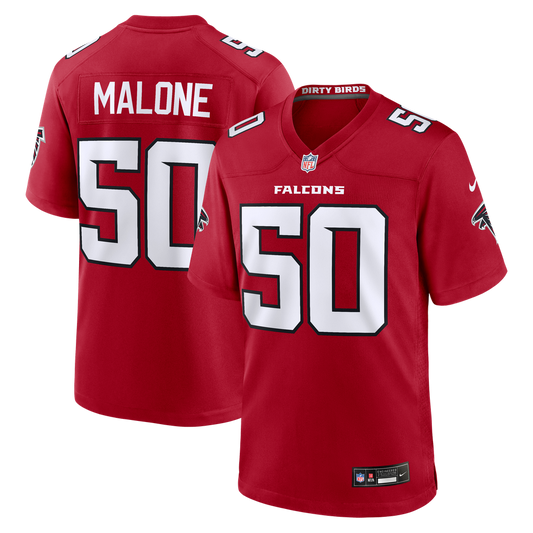 Men's Atlanta Falcons Deangelo Malone Nike Red Team Game Jersey