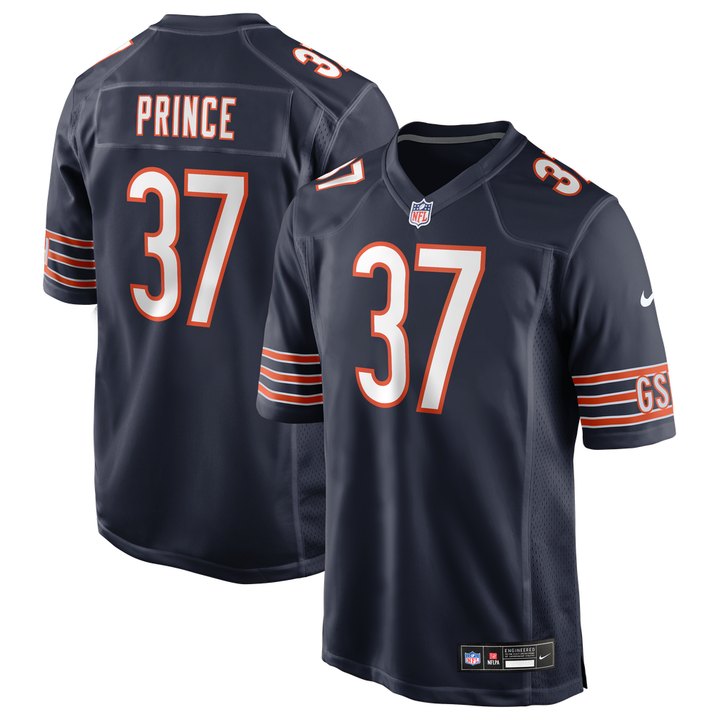 Men's Chicago Bears Deantre Prince Nike Navy Team Game Jersey - Image 2