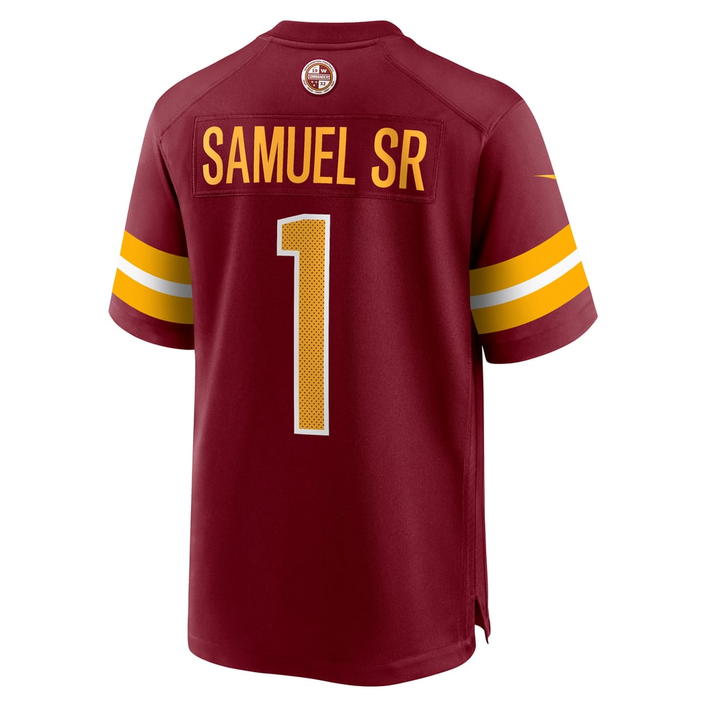 Men's Washington Commanders Deebo Samuel Sr Nike Burgundy Game Player Jersey - Image 4