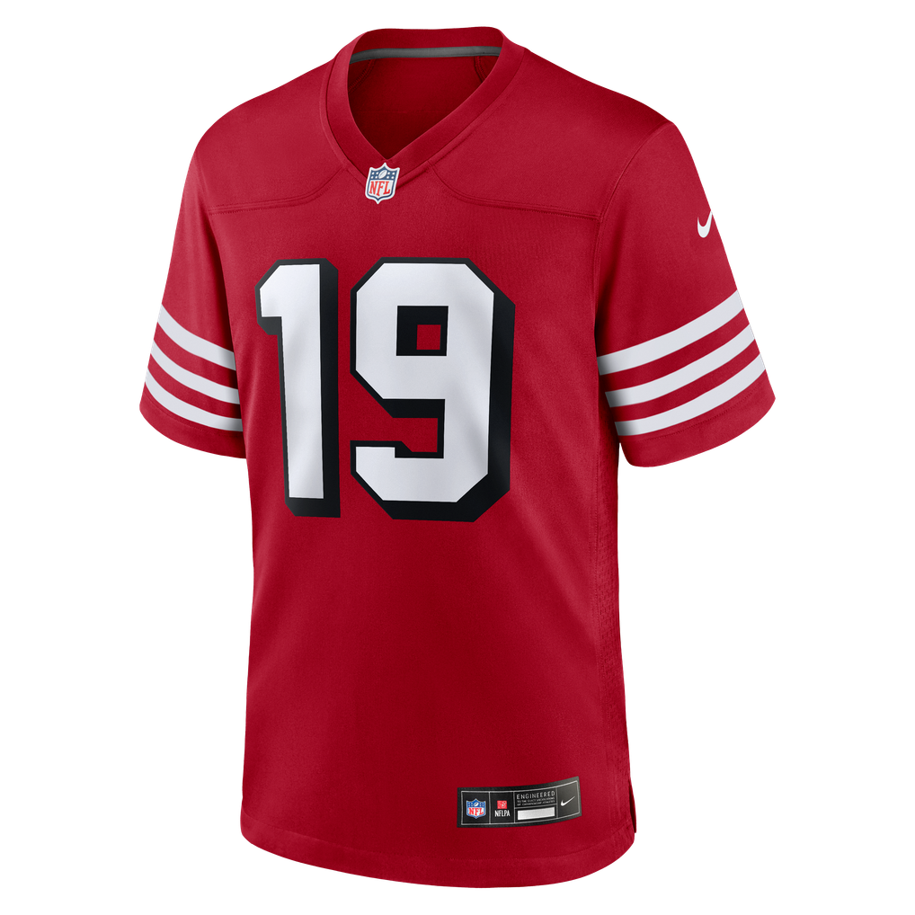 Men's San Francisco 49ers Deebo Samuel Sr Nike Scarlet Alternate Game Jersey - Image 3