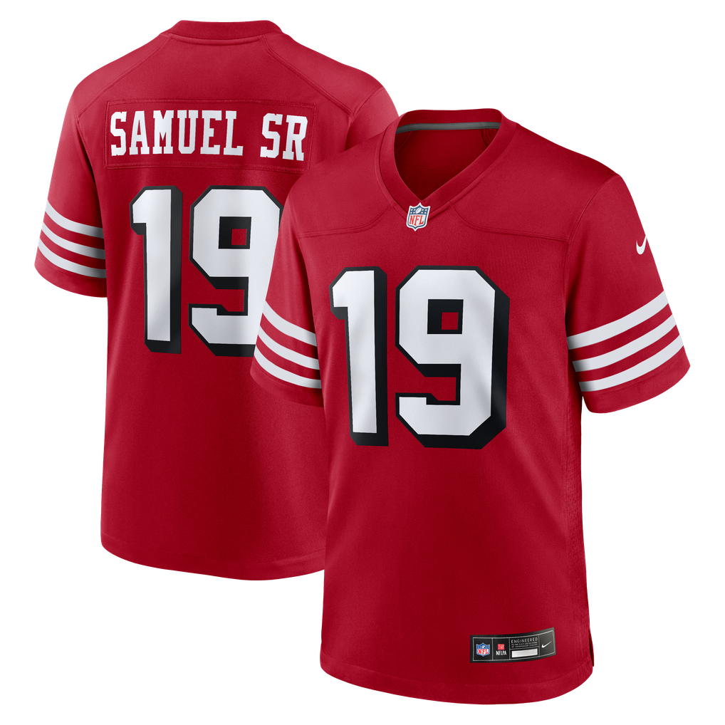 Men's San Francisco 49ers Deebo Samuel Sr Nike Scarlet Alternate Game Jersey - Image 1