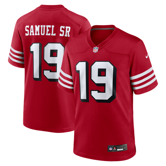 Men's San Francisco 49ers Deebo Samuel Sr Nike Scarlet Alternate Game Jersey - Image 1