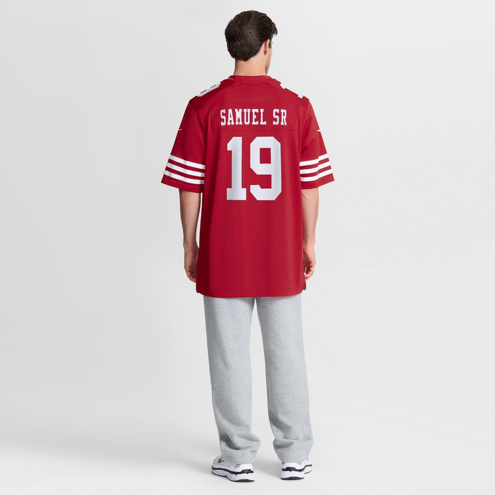 Men's San Francisco 49ers Deebo Samuel Sr Nike Scarlet Team Game Jersey - Image 4
